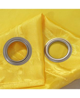 100% Polyester 200 GSM Dyson Embossed Blackout Grommet Curtain Panel 54" x 84"