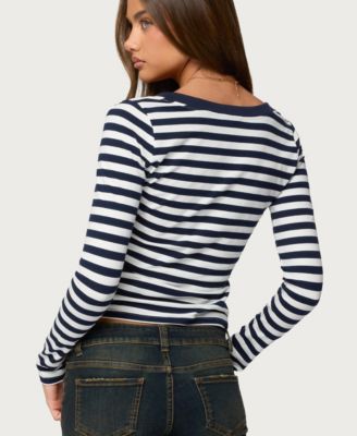 Women's Solly Striped Long Sleeve T Shirt
