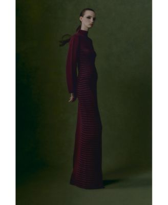 Women's Jacquard Knit Fitted Top