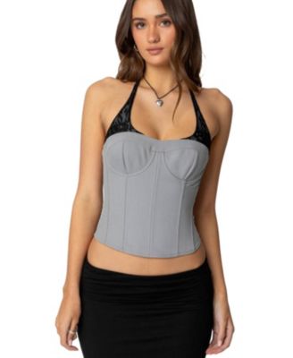 Women's Jara Layered Lace Halter Corset