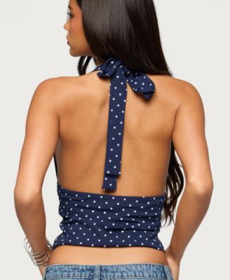 Women's Blaire Polka Dot Halter Top