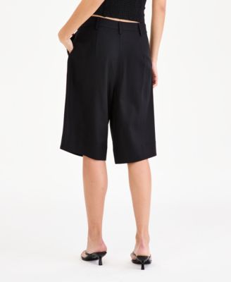 Women's Pleated Bermuda Shorts, Macy's Exclusive