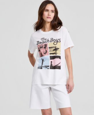Women's The Beach Boys Graphic-Print Crewneck T-Shirt
