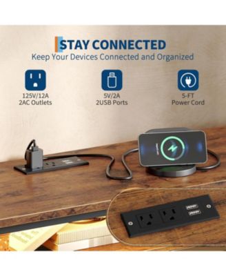 63 Inch TV Stand Dresser with 10 Drawers, Long Entertainment Center for TVs Up to 75 Inch