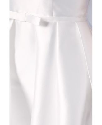 Women's Bow-Waist Maxi Wedding Dress