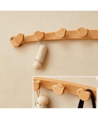 Wooden Bird-Shape Hooks for Kids' Rooms - Heavy Duty, Space-Saving