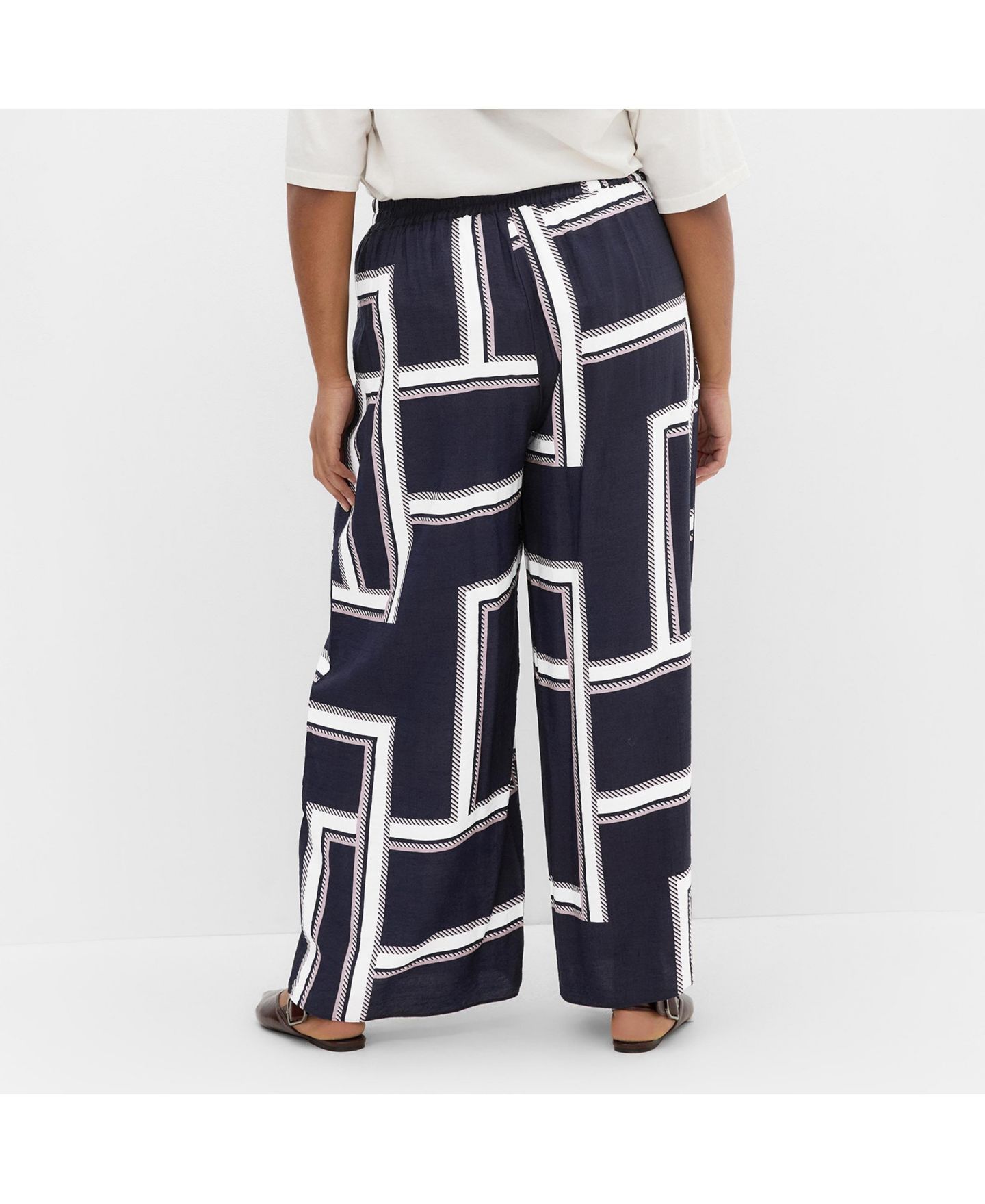 Женские брюки CITY CHIC Hallie Print Wide Leg, цвет: Sleek Stripes — фото 2