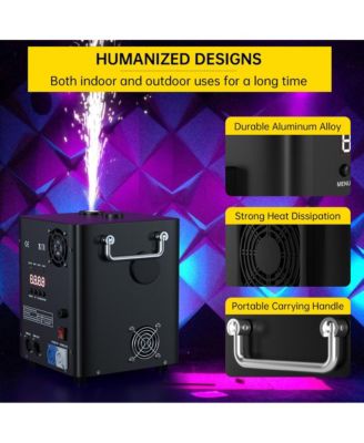 700W Pro Cold Spark Machine with 13ft Adjustable Height, Wireless/DMX Control for Large Events
