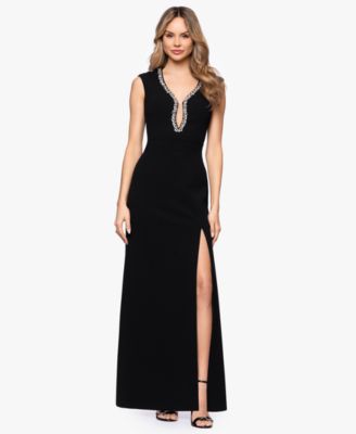 Women's Keyhole Neck Ball Gown