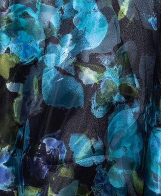 Women's Off-The-Shoulder Printed Ball Gown