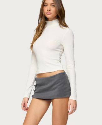 Women's Saskia Fitted Ribbed Turtle Neck Top