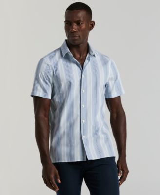 Men's Variegated Stripe Short-Sleeve Shirt
