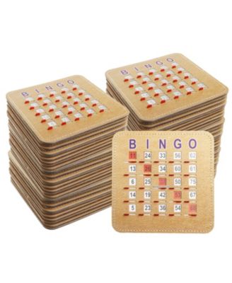 5Ply Stitched Shutter Bingo Cards, Finger-Tip Shutter Slide Bingo Cards