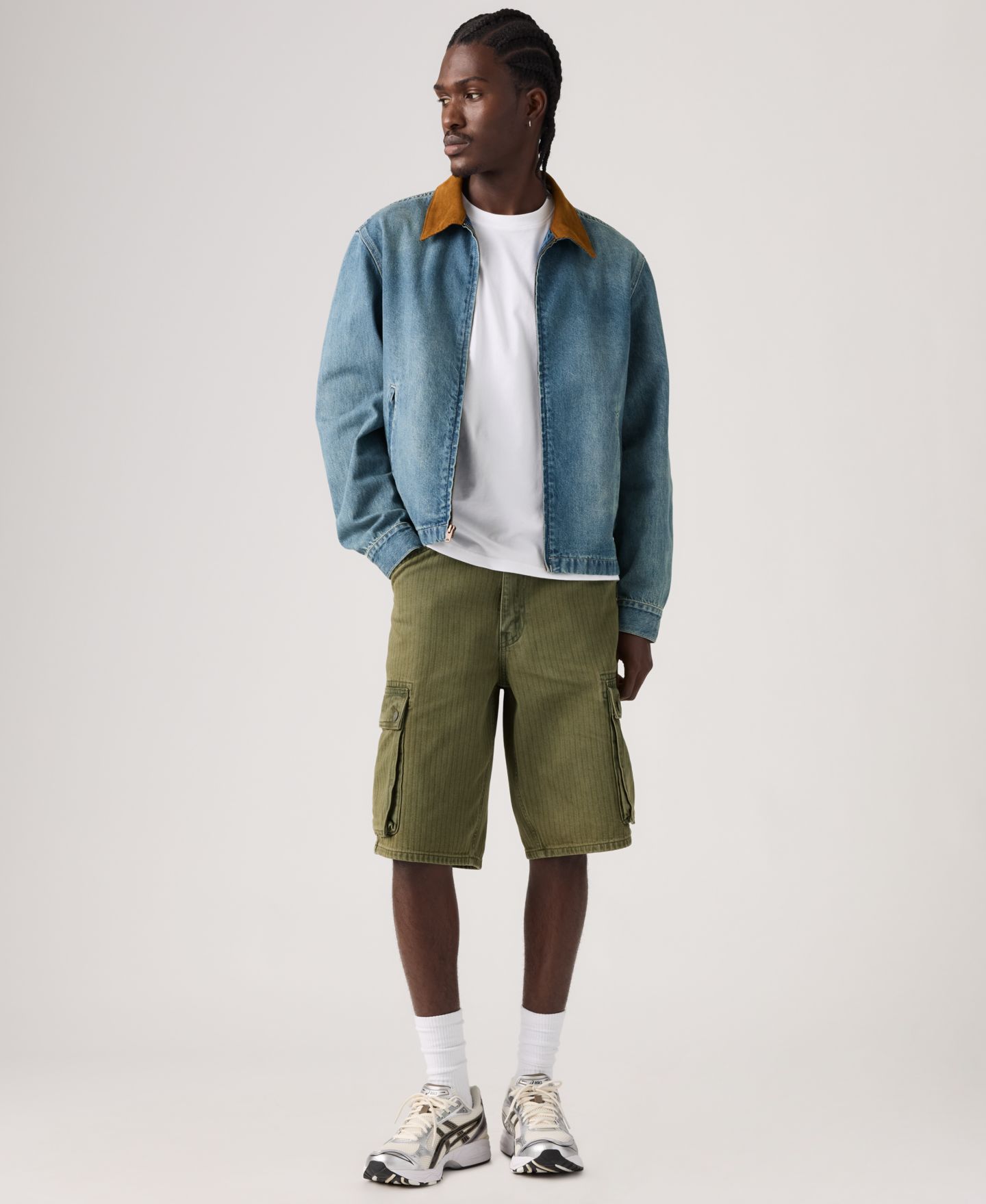Мужские шорты Levi's Premium 478 Baggy 12" Cargo, цвет: Тёмно-зелёный — фото 1