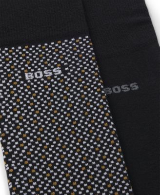 Men's Cube Pattern Socks, 2-Pack