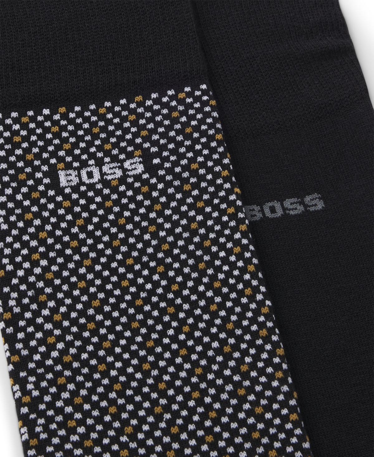 Hugo Boss Men's Cube Pattern Socks, 2-Pack
