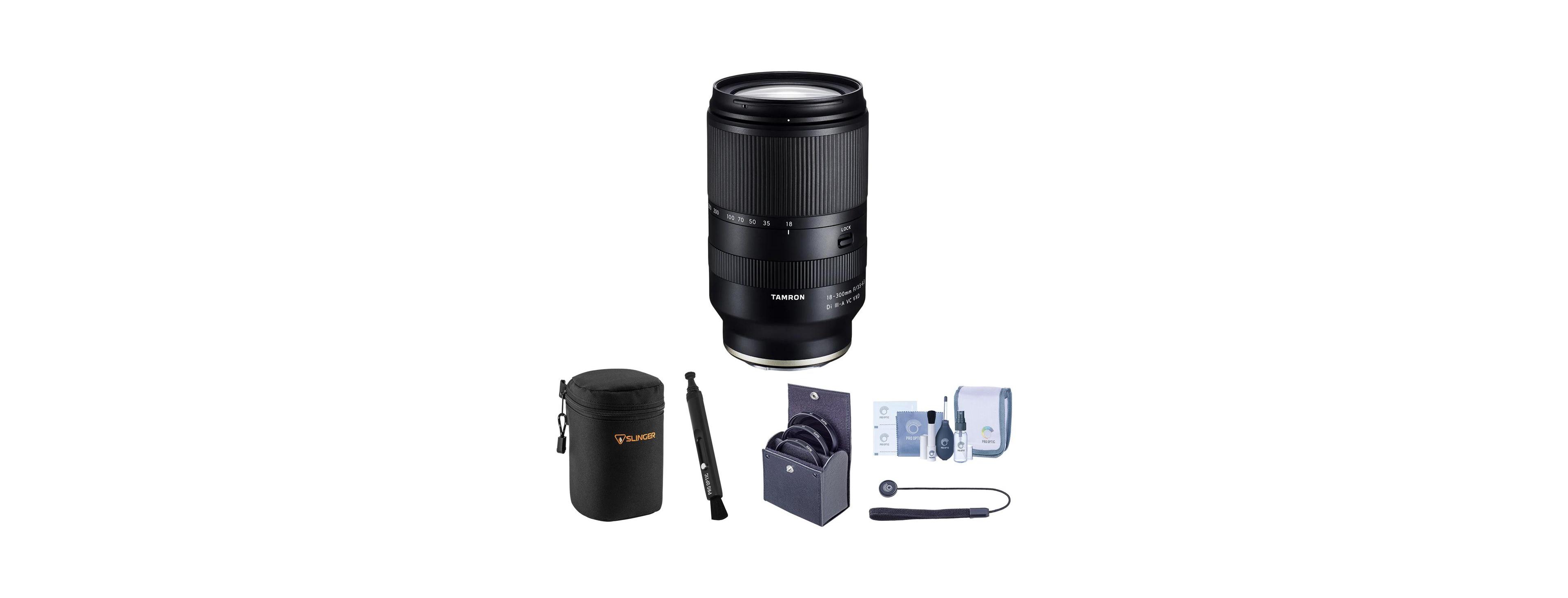 Tamron 18-300mm f/3.5-6.3 Di Iii-a Vc Vxd Lens f/Sony E, w/67mm Filter Kit