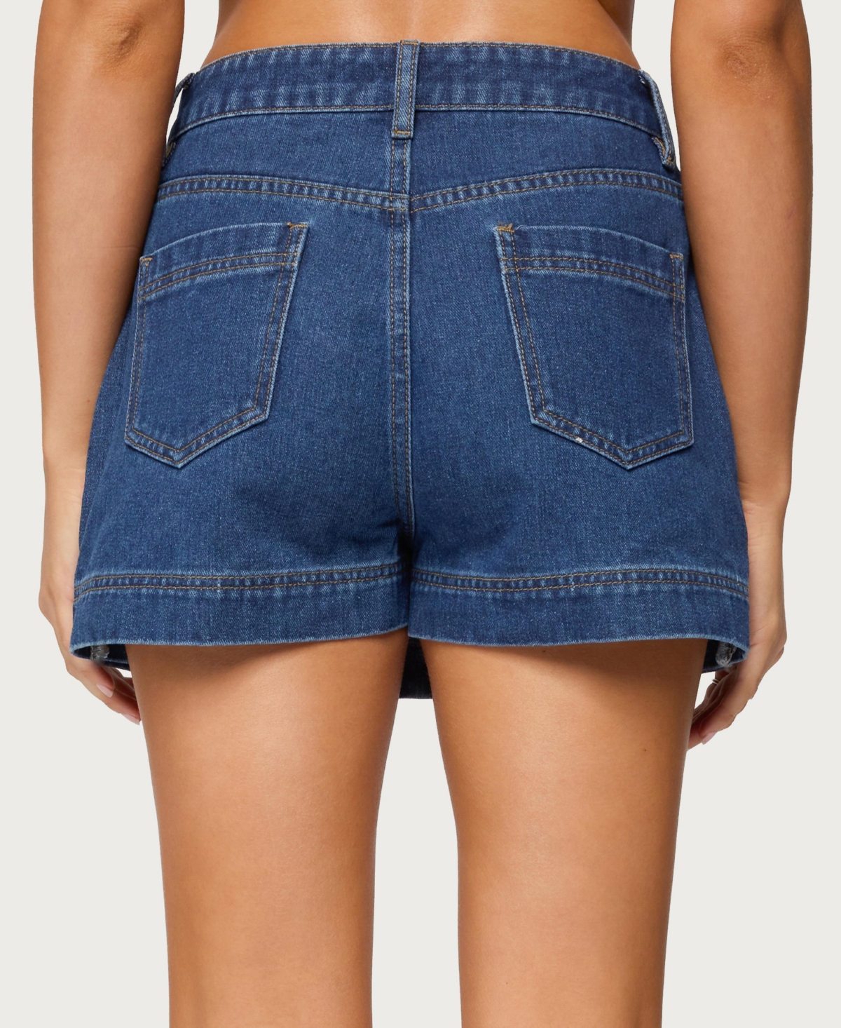 Edikted Women's Felica High Rise Denim Mini Skort