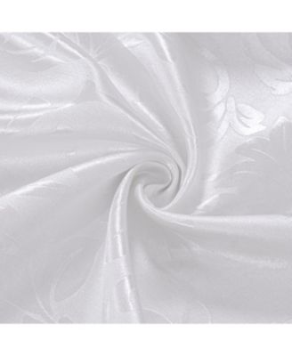 100% Polyester 200 GSM Dyson Embossed Blackout Grommet Curtain Panel 54" x 90" White