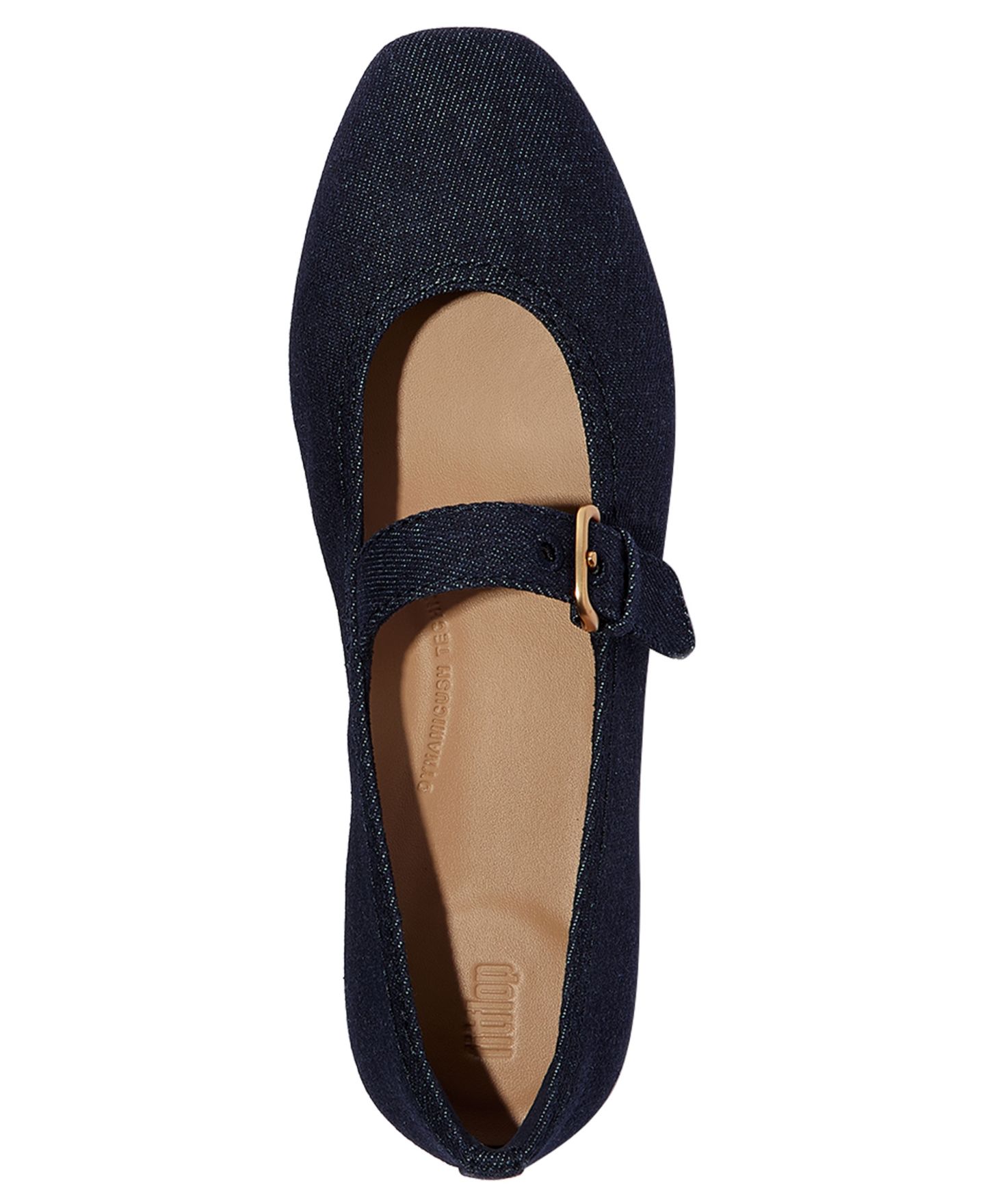 Женские джинсовые туфли Мэри Джейн FitFlop Delicato, цвет: Тёмный джинсовый — фото 3