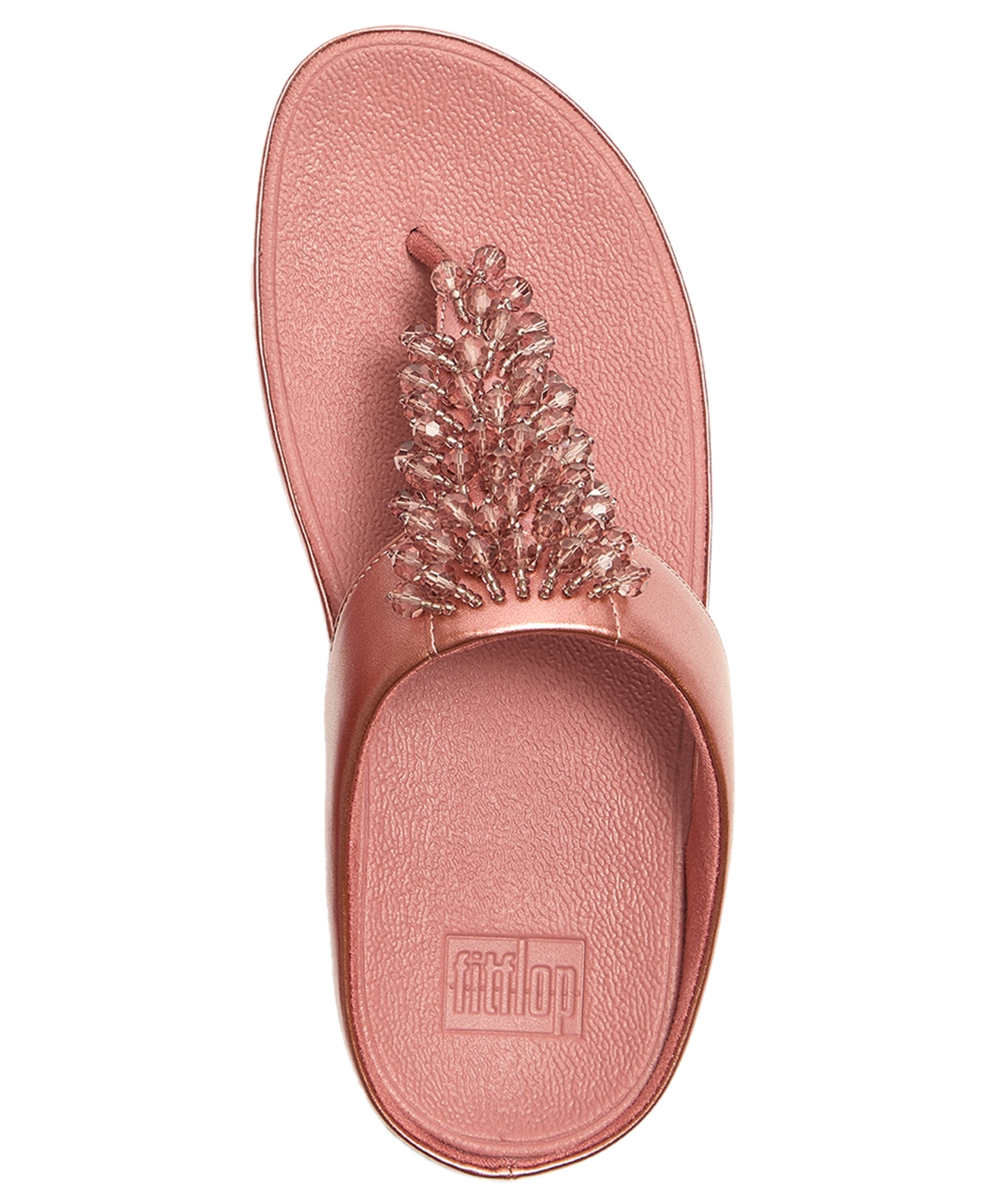 FitFlop Women's Rumba Iridescent Beaded Toe-Post Sandals