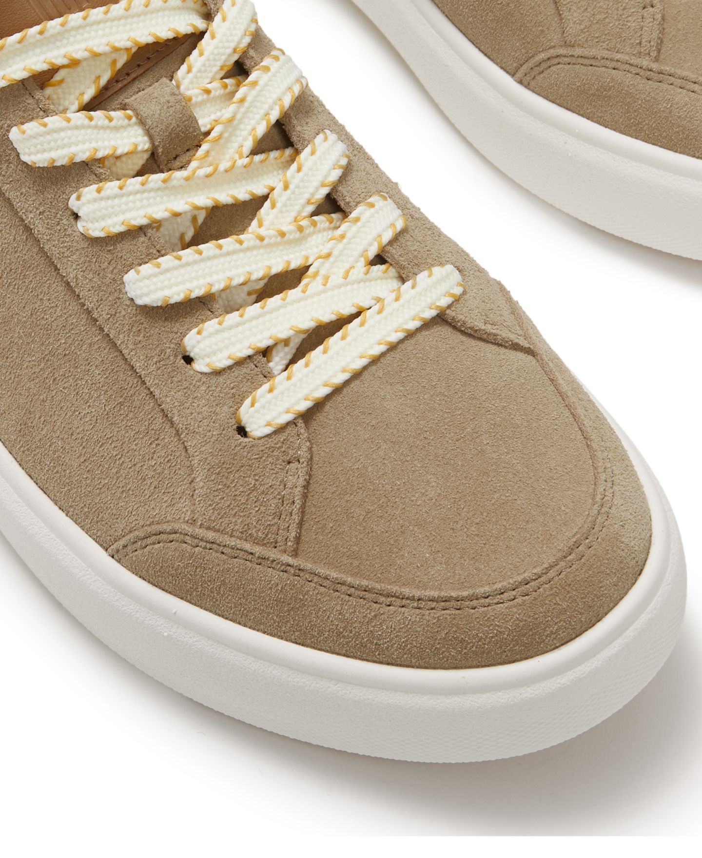 Женские кроссовки FitFlop RTG Blanket Stitch Lace-Up Trainers, цвет: Капучино — фото 5