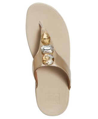 Women's Lulu Ultra Jewel Metallic Toe Post Slip-On Sandals