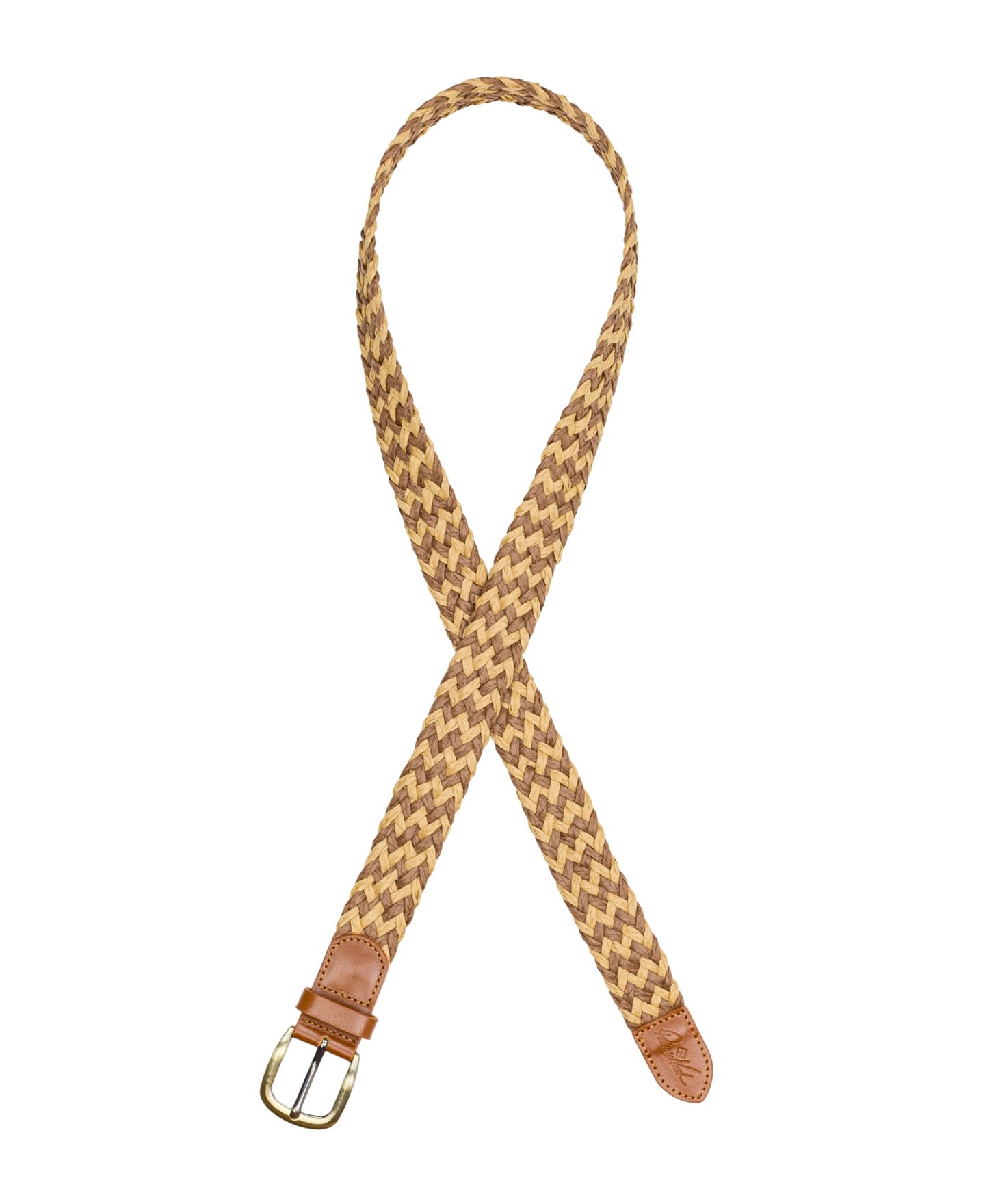 Женский ремень Patricia Nash Ingria Woven Straw Belt, цвет: Коричневый / Бежевый — фото 2