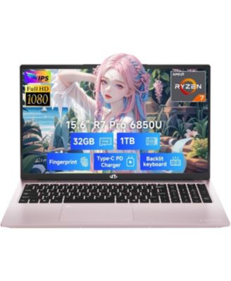 15.6" Light-Gaming-Laptop, 8 Cores AMD Ryzen 7 Pro 6850U 32GB LPDDR5 RAM 1TB SSD