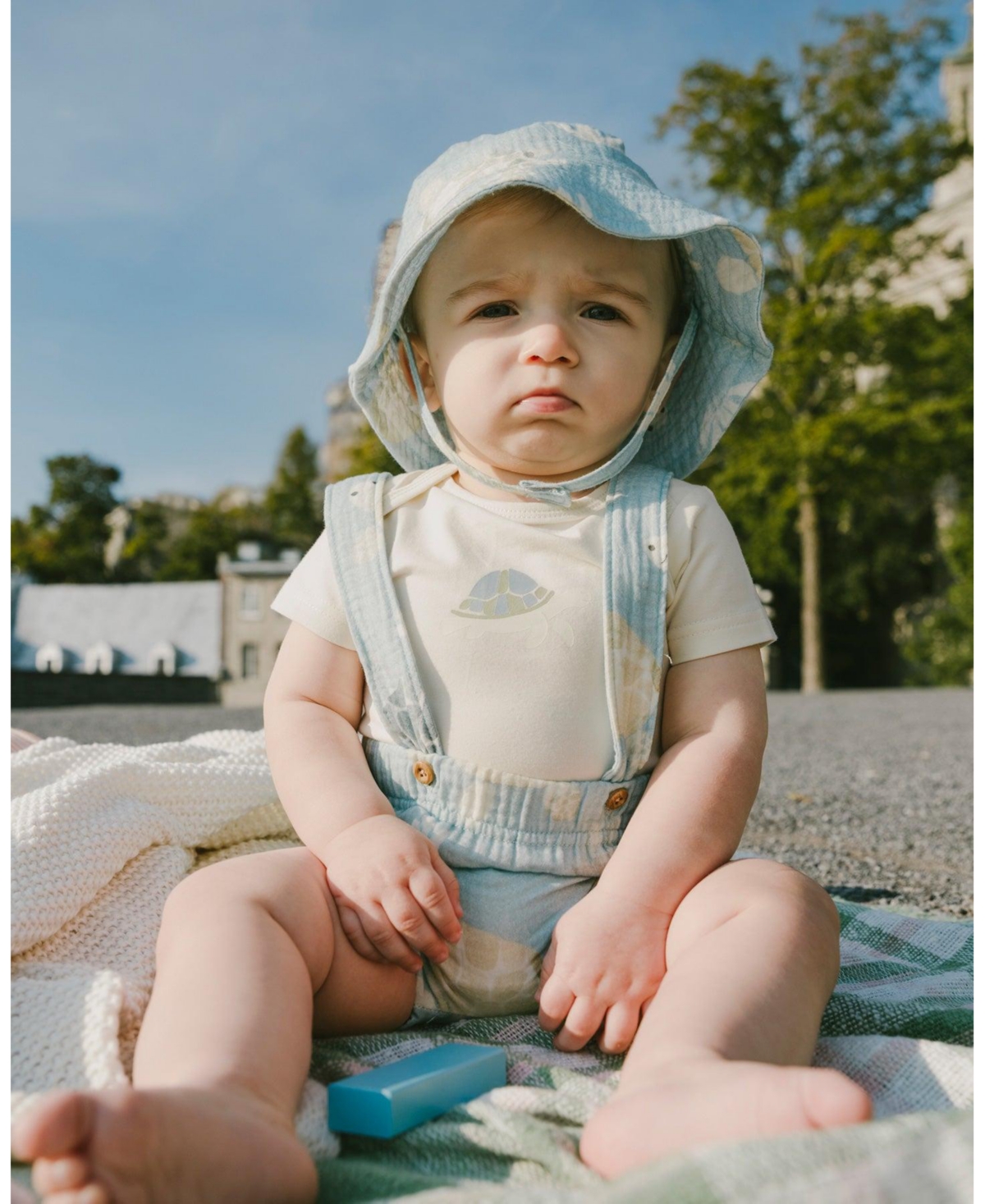 Deux par Baby Boys Cotton Muslin Hat