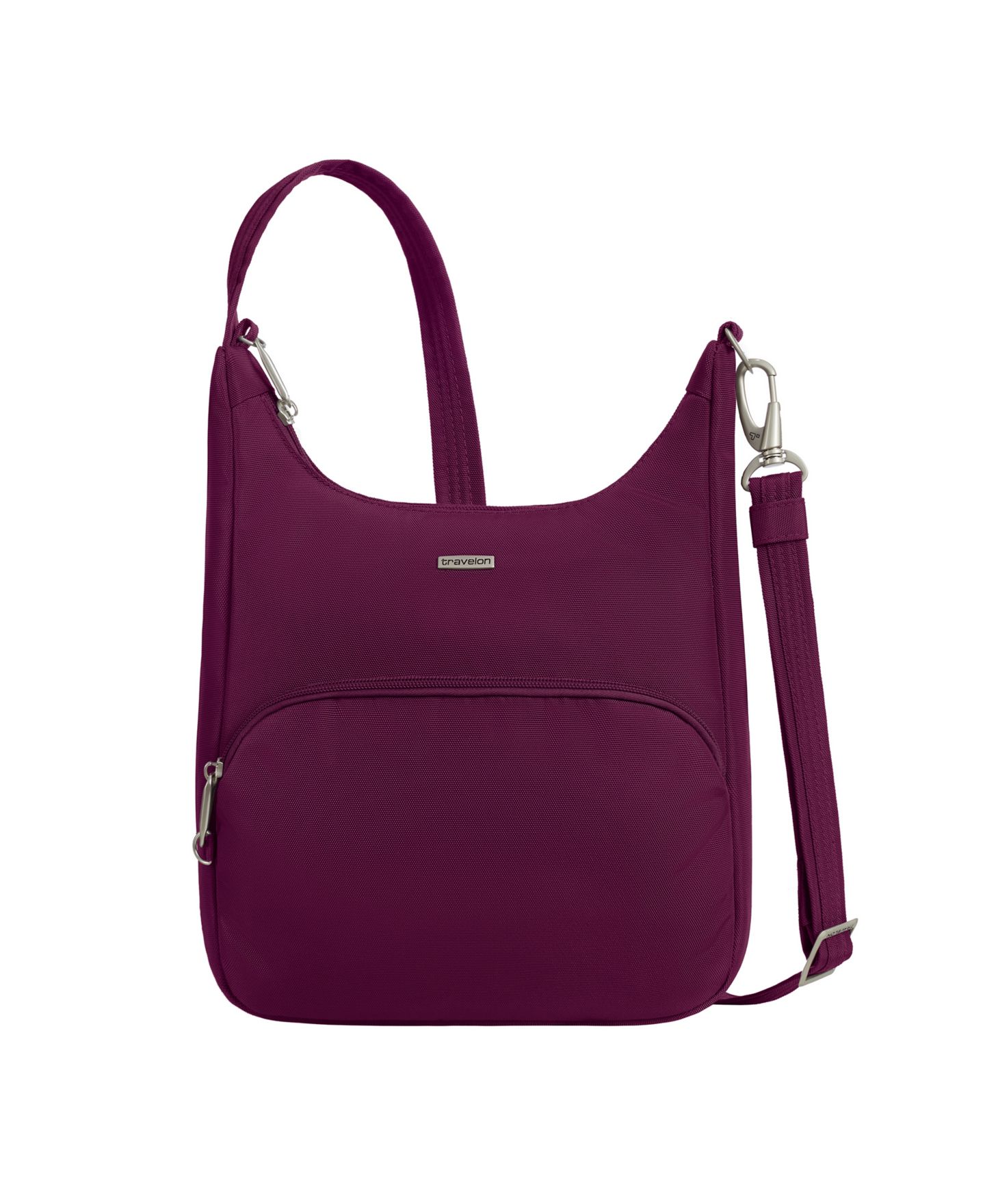 Сумка Travelon Anti-Theft Classic Essential Messenger, цвет: Бордовый — фото 1