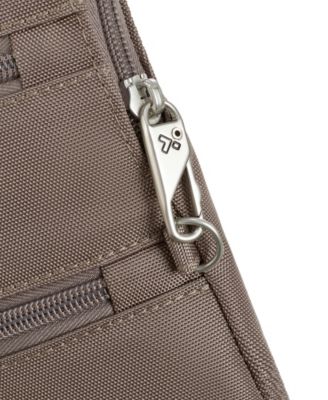 Anti-Theft Classic Slim Double Zip Crossbody Bag