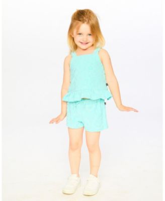Big Girls Terry Tank Top with Shorts Set