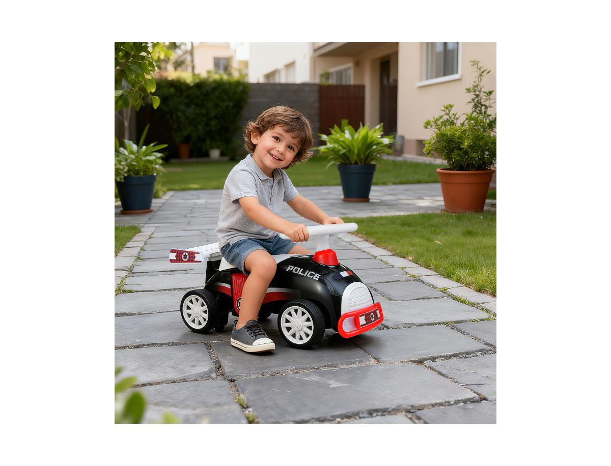 Slickblue Toddler Ride On Car with Music and Storage Compartment