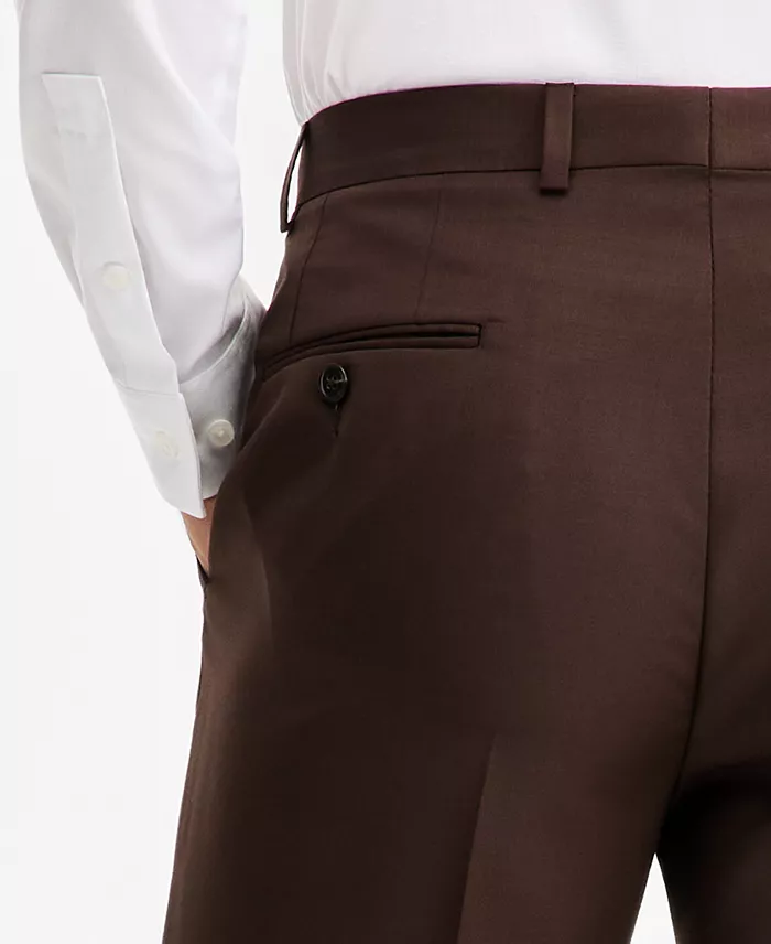 Men's Classic-Fit Wool-Blend Suit Separate Pants - thumbnail 5