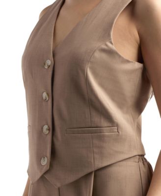 Women's Suiting V-Neck Vest