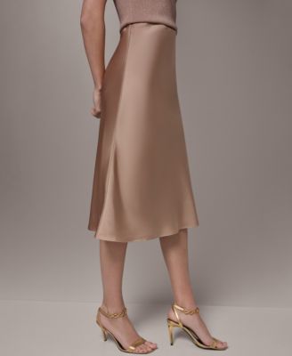 Women's Bias Midi Skirt