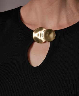 Women's Sleeveless Keyhole Sweater