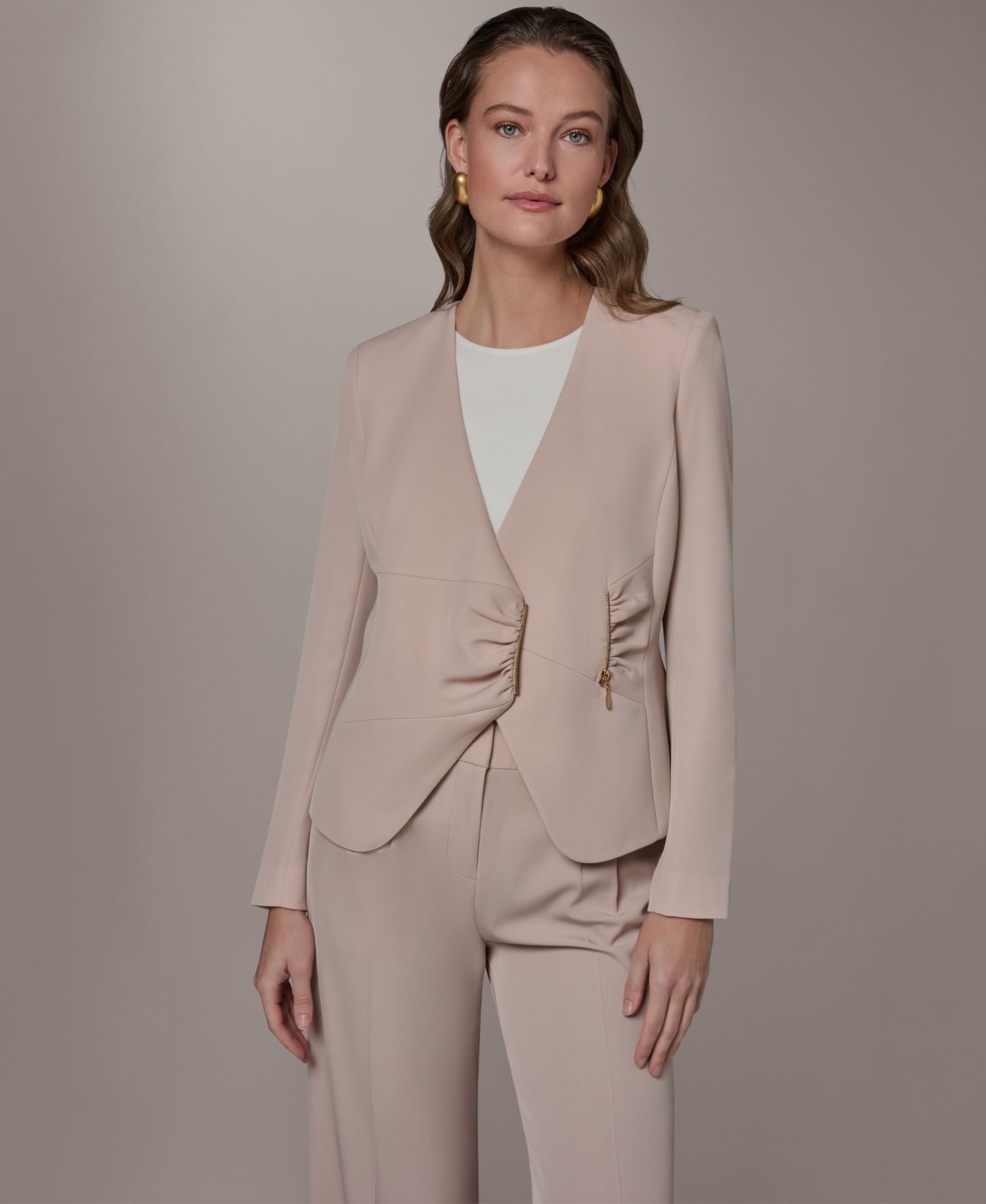 Женская куртка Donna Karan New York Side Ruched — фото 1