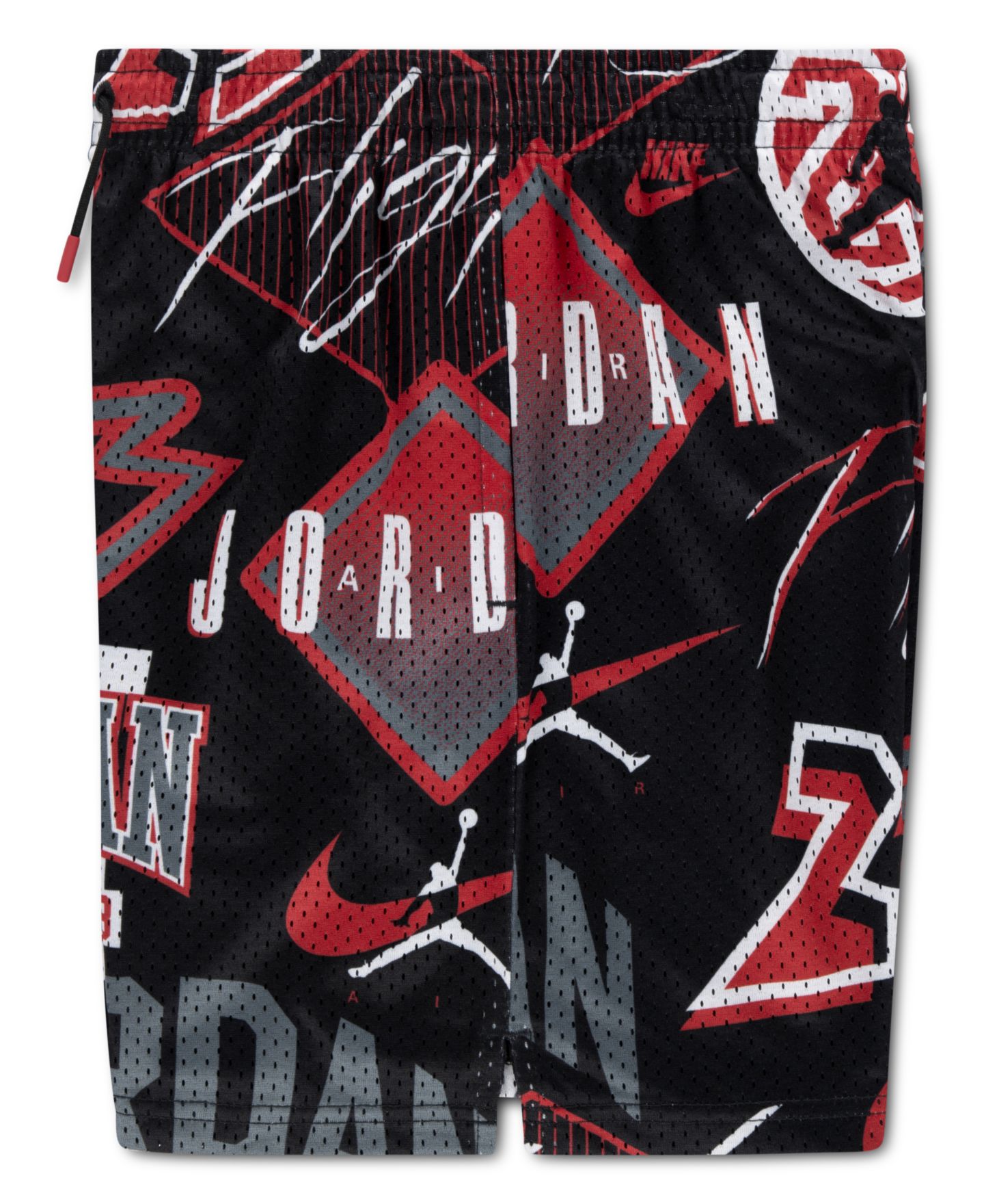 Шорты Jordan Dynasty Printed Elastic Waist Shorts для мальчиков, цвет: Чёрный / Красный — фото 7