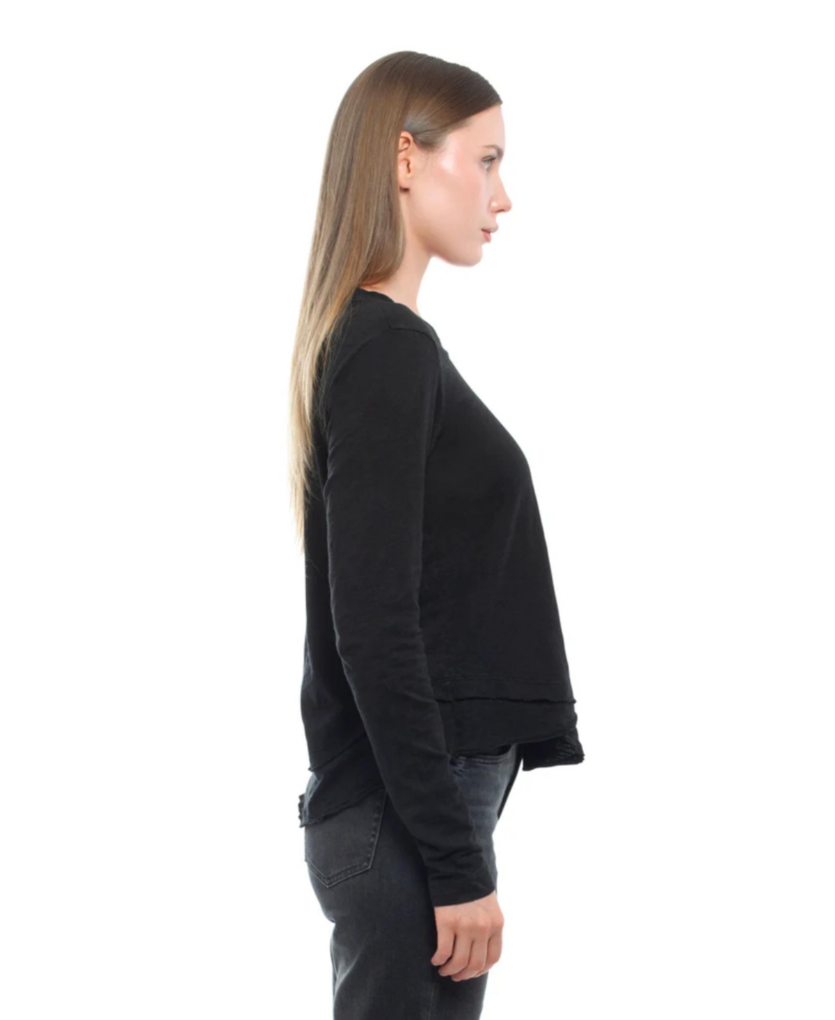 Wilt Clothing Women's Long Sleeve Mock Layer Tee