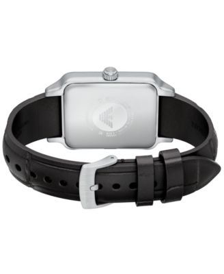 Men's Quartz Three-Hand Brown Leather Watch, 36mm