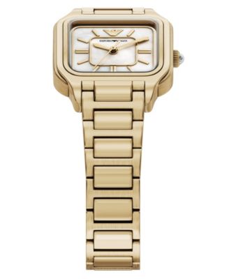 Women's Quartz Three-Hand Gold Stainless Steel Watch, 35mm
