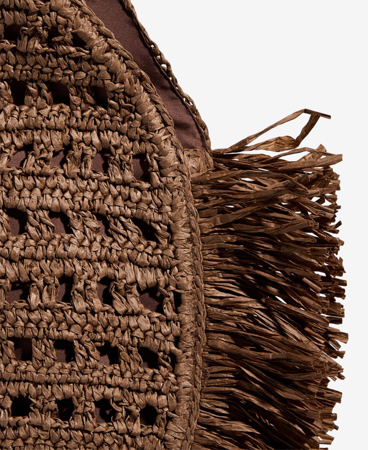 Женская сумка I.N.C. International Concepts Fringe Trim Straw Tote, цвет: Коричневый — фото 6