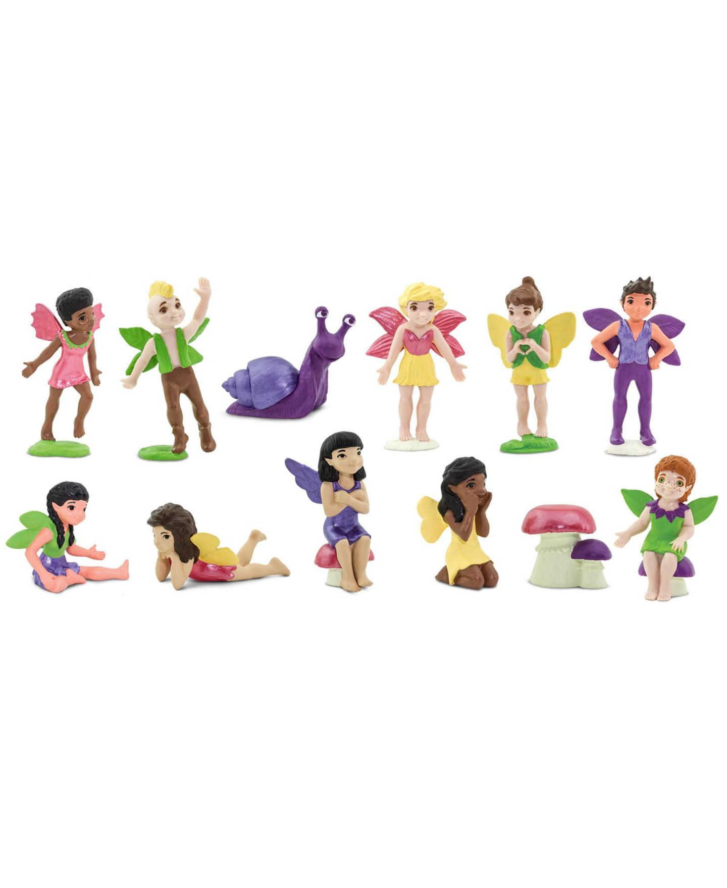 Детский игровой набор Safari Ltd. Friendly Fairies Super Toob Hand-Painted 12-Piece Playset, от 3 лет — фото 2