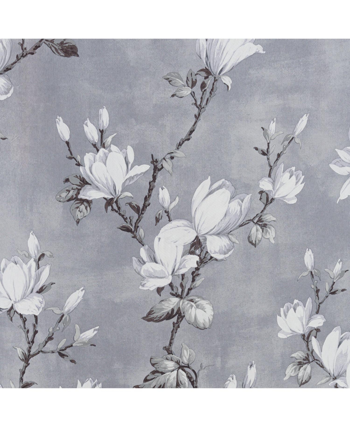 Olivia Gray Blossom Printed Blackout Grommet Curtain Panel