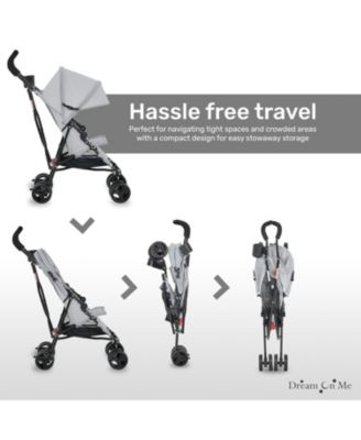 Toddler Rover Stroller: Lightweight, compact travel umbrella stroller. One-hand fold, lockable rear wheels, adjustable canopy, & 3-point harness.