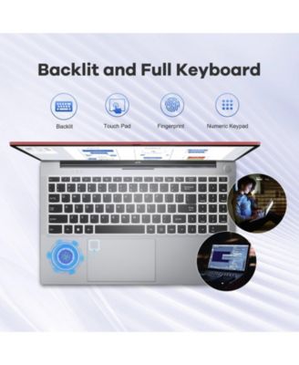 15.6" FHD IPS Laptop, 8 Cores Intel i5-12450H 32GB RAM 1TB SSD WiFi 6