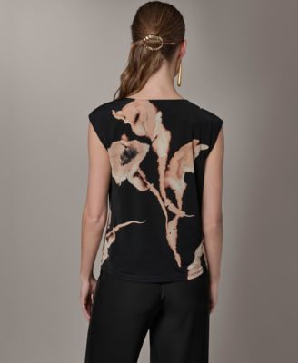 Petite Printed Sleeveless Top