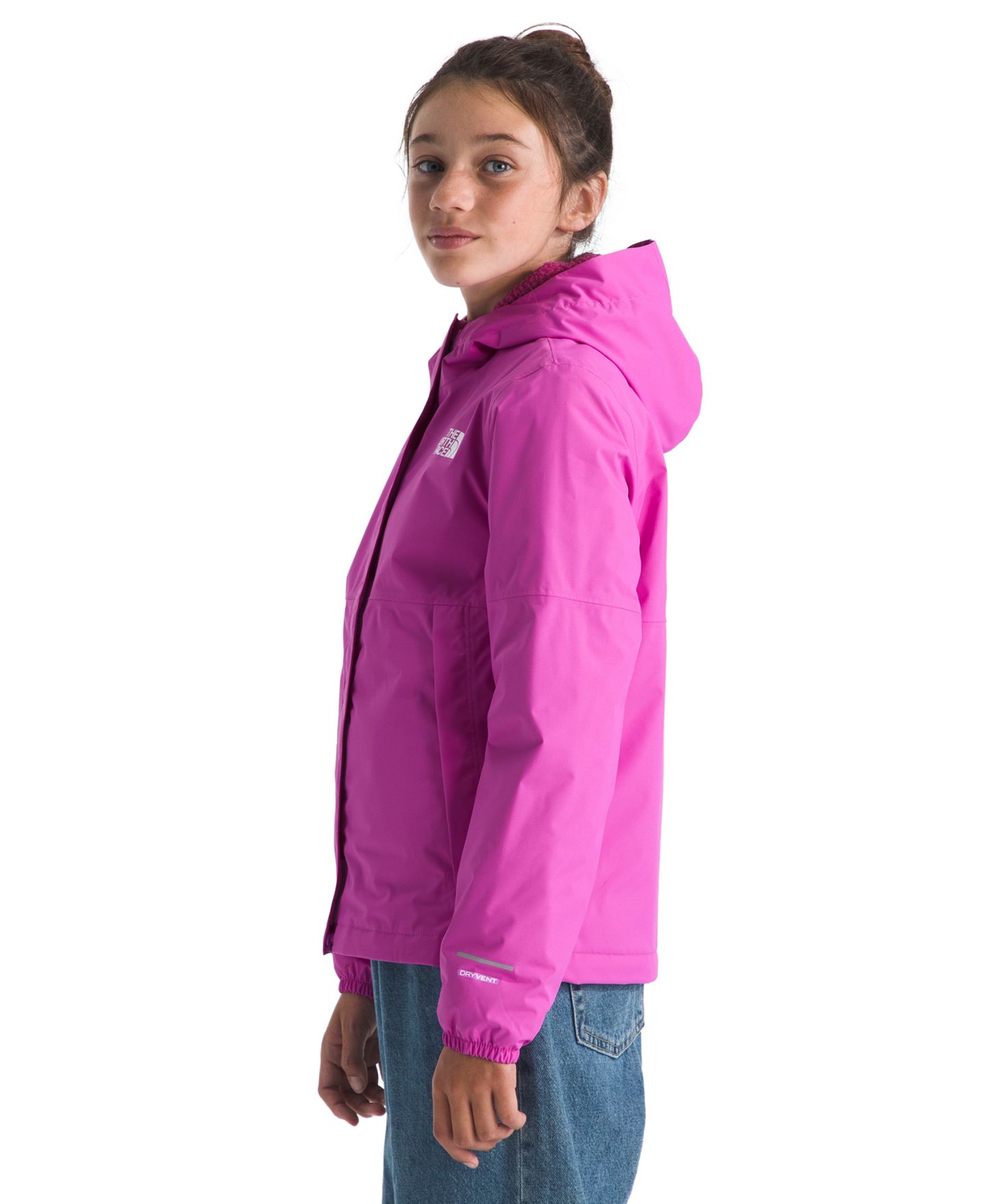Детская утеплённая куртка-дождевик The North Face Antora на молнии, 6-16, цвет: Фиолетовый — фото 2